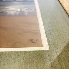 Signed Libby Rae 1989 Coastal Seascape Beach Print Framed Ocean Wall Art