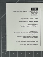 Horacio Devoto – Photography Show Announcement Card 2001