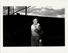 Harold EDGERTON: Baseball Player with Flash, 1935 / SILVER / Prtd 1987 / SIGNED!