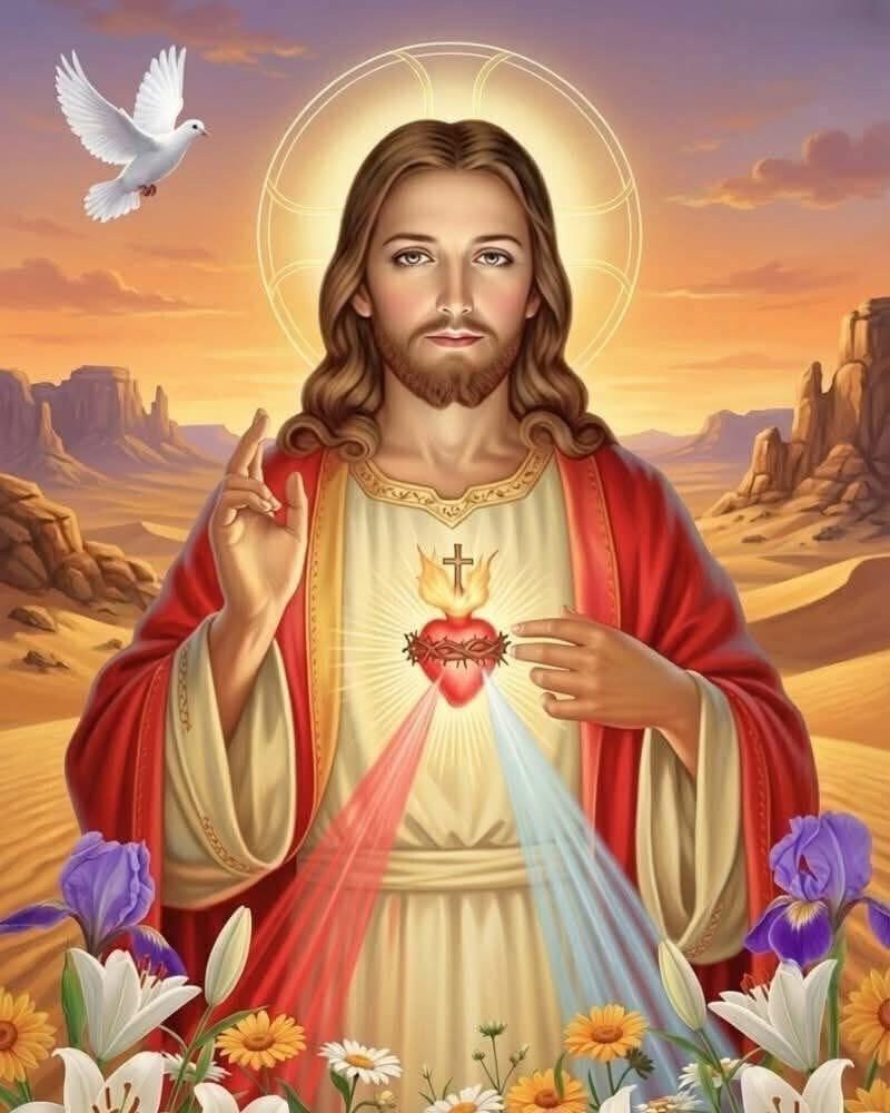 jesus christ wall art 8*10 religious christian faith god home decor print jesus