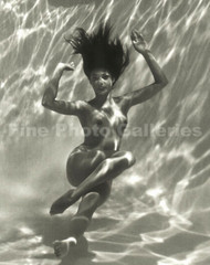 1950s Original ANDRE DE DIENES Underwater Female Nude Woman Vintage Silver Photo