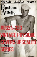 VINTAGE MALE PORTRAIT #0324-333 – upscaled covers series -free shipping in usa