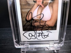 Hana Haruna Autographed Signed instax photo Nude Cheki Japan Idol