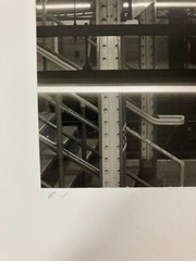 LEONARD SUSSMAN Signed NEW YORK CITY SUBWAY 1977 GELATIN SILVER PRINT & ETCHING