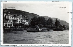 Assmannshausen 1938 – Schrupp Rhein Hotel – 1930er – Foto 9x6cm