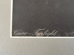 Lehnert and Landrock Antique Photo «CAIRO-TWILIGHT» w/ Matt