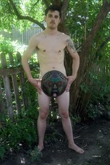 Nude male art model photographic print 12×18 color