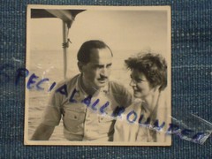 Old Photo Vintage SHAMAN PARENTS Romantic Ship Sea, ROLF KARRER-KHARBERG Rare