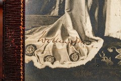 Rare Signed Presentation Photograph Viceroy of India Antique Leather Frame