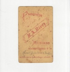 N.A. Dietz CDV Photo Lady Portrait / Named – Munich 1870s