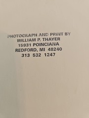 7 x 10 Print Photo Signed/Numbered 169/250 Paros Greece William Thayer