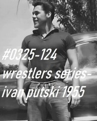 MALE PORTRAIT #0325-125- athletes series-wrestlers- free shipping in the usa