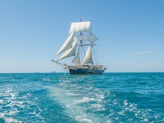 Amazing digital wallpaper of the sailing ship Solway Lass (2800×2100)