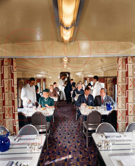 Photo Art Print of the Dining Car on the Milwaukee Road’s Hiawatha in 1939
