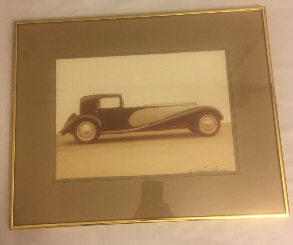 Luxury Automobile FRAme Art Print Signed William Plante/ No Frame