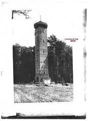 Glass Plate Vintage Black and White Positive Photo 13×18 cm Schwarzenbergturm