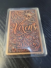 Colorized 1 OZ Vixens 2026 .999 Copper Bar Beautiful Woman Sexy Baddie