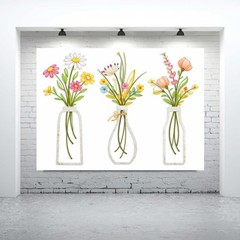 Floral Vase Wall Art Printable | Modern Botanical Decor | Digital Download Print