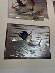 Sportsman’s portfolio SHINY color-etch prints by Fred Sweney Sheep Fish Ducks