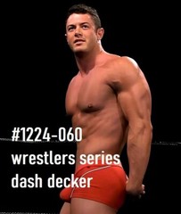 MALE PORTRAIT #1224-060- athletes-wrestlers-dash decker -free ship in the usa