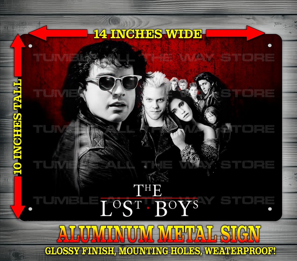 The Lost Boys 80s Vampire Movie Glossy Metal Sign Wall Art 10″ x 14″