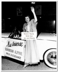 Miss Universe 1953-Christiane Martel from France Press Photos #1-12 (8″X10″)Rare