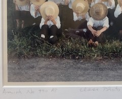 Bill Coleman «Class Photo» Amish Signed Color Photo Matted & Framed
