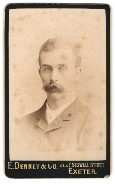 Photograph E. Denney & Co., Exeter, 21 St. Sidwell Street, Portrait of a Man