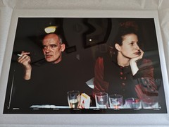 Nan Goldin (1953- ) – Michael Raberg & Geno in Paris Bar – signed Chibachrome
