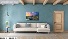 Desert Wonderland: Painted Sky Sunset Sabino Canyon Wall Art Cactus Canvas Print