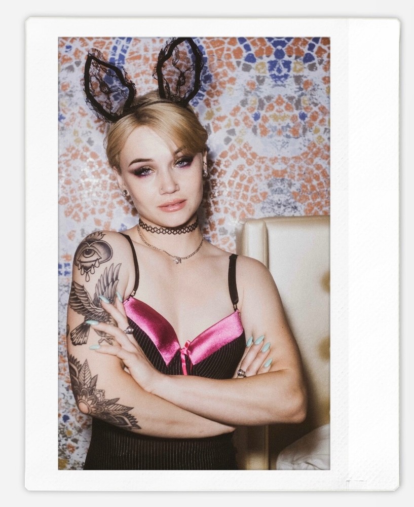 Art pinup bunny model Cheyanne Instax Wide Instant Film Print Fujifilm