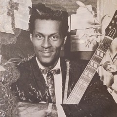 2 Black And White Analog Photographs CHUCK BERRY Vintage 1950 France N3416
