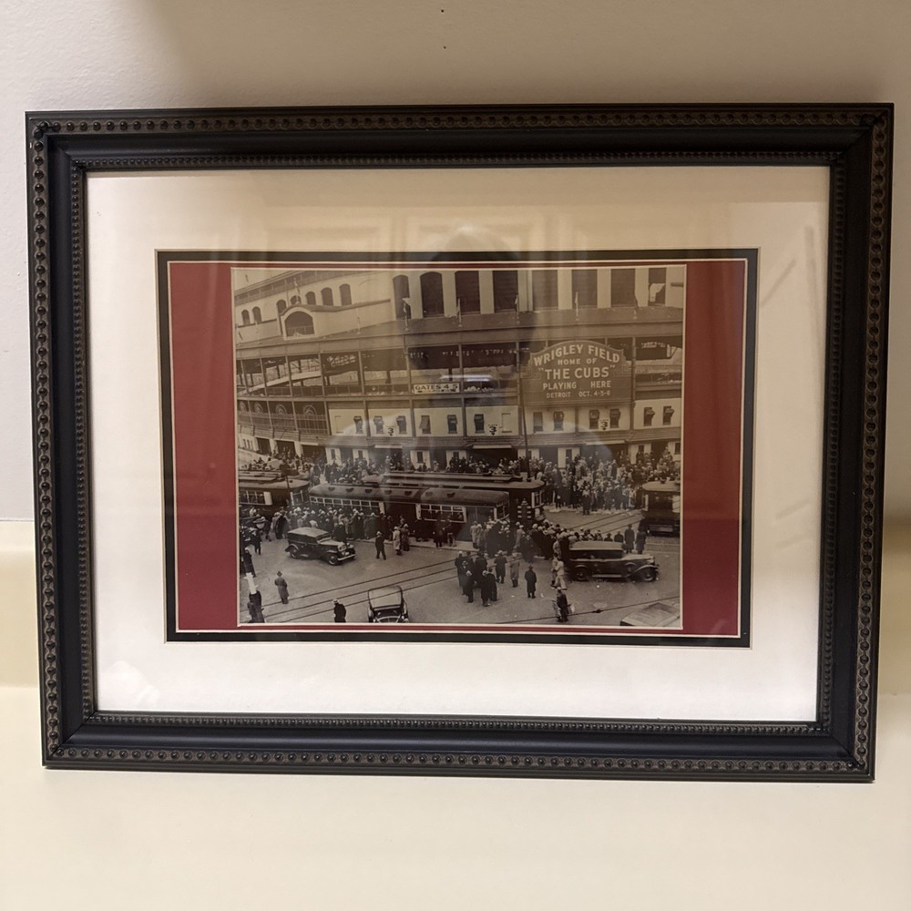 Iconic Wrigley Field – Front Entrance 1935 World Series – Sports Room Wall Decor
