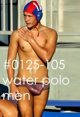 MALE PORTRAIT #0125-105- athletes series -water polo men -free shipping in usa