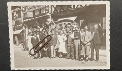 Photo view Ansbach Franconia Bavaria advertising business tinsmith Agfa roofer