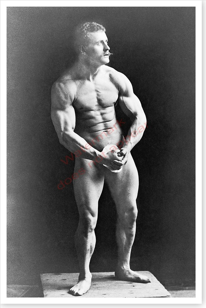 Bodybuilder Eugene Sandow Beefcake Silver Halide Photo Gay Interest