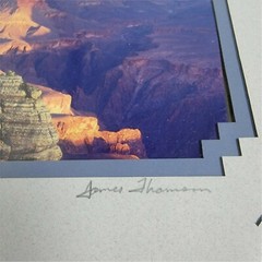 JAMES THOMSON SIGNED PRINT PHOTOGRAPH SUNRISE GRAND CANYON KOKOPELLI INDIAN