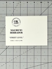 Mauricio Herrador Art Show Announcement Card 1990