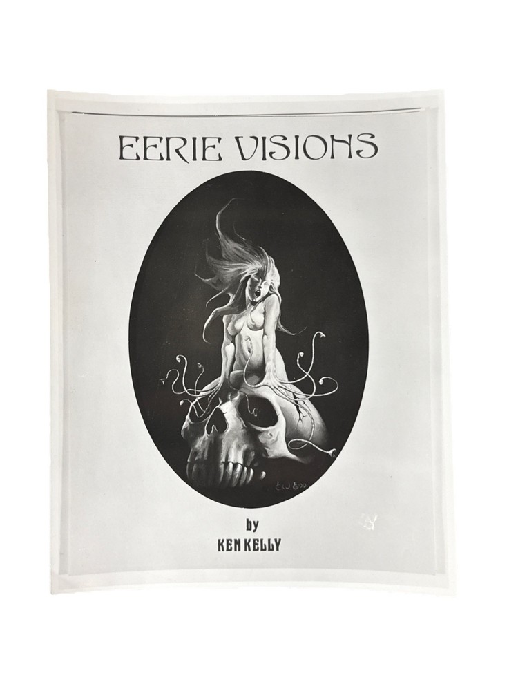 Vintage Ken Kelly Eerie Visions Fantasy Art Print Horror Illustration