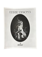 Vintage Ken Kelly Eerie Visions Fantasy Art Print Horror Illustration