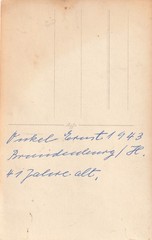 Photo postcard man in fine coat hat Brandenburg Havel snapshot 1943-1