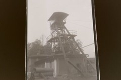 Great old negative – mining tower of a colliery?? Location ?