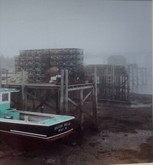 Original SAM MURFITT ‘ Silver Dollar’ BOAT MAINE Fishing Traps DOCK Photograph
