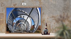 Arganzuela Footbridge Inside, High Resolution Image, Many Formats, TV Art