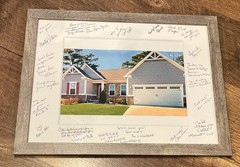 Home House Picture Nostalgic 15 1/2″ X 13 1/2″ Neighborhood Signatures