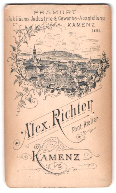 Photograph Alex. Richter, Kamenz i. S., view Kamenz i. S., view distant view ü