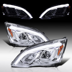 Compatible with 2007-2011 Honda CR-V, Left + Right Pair Headlamps Assembly, JDM