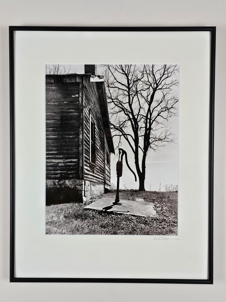 Original Signed John Bower 35mm Fine Art B&W Photograph 20×16 Framed Midwest Art