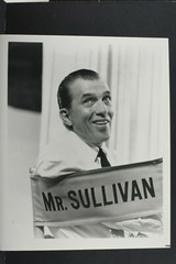Ed Sullivan in Director Chair – 8×10″ Photo Print – Vintage L1143G