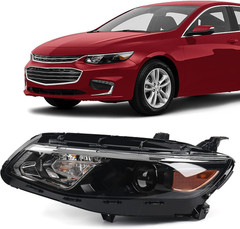 – for Chevy Malibu Headlight Assembly 2016-2018 Replacement Halogen Headlamp Pro